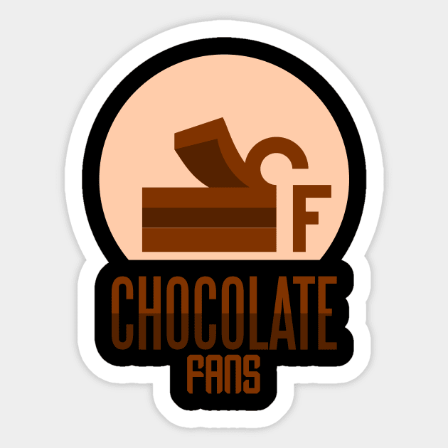 chocolate fans Sticker by taniplusshop